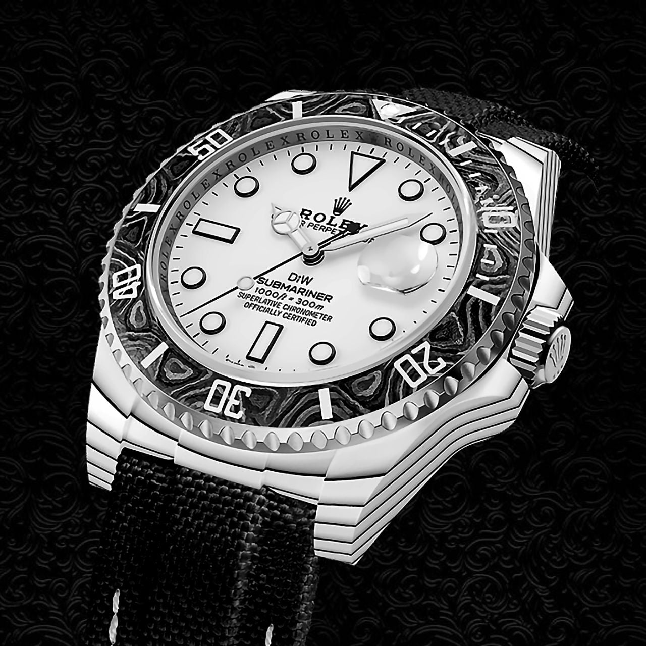 CarboQuartz Rolex DiW Submariner IRBIS 劳力士DiW 潜航者日历型 | WORLDTIMER