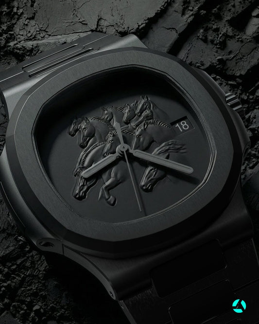 🏮 Chinese Horse Year • Ceramic • Nautilus • AET REMOULD 🐎 马年限量版 百达翡丽鹦鹉螺 🧧 | WORLDTIMER 