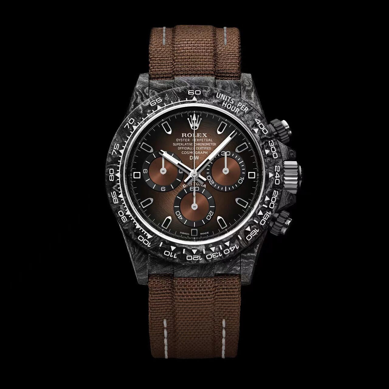 Color Changing Dial Rolex DiW Daytona "GRADIENT DIAL SERIES" NTPT碳纤维 劳力士DiW 渐变色迪通拿 系列 | WORLDTIMER