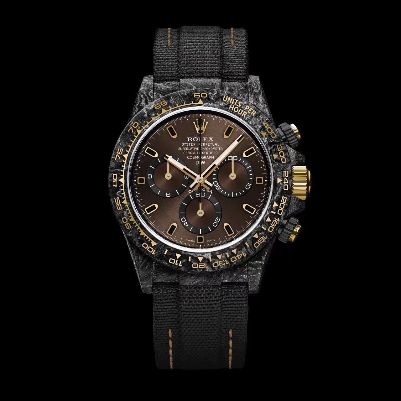 Color Changing Dial Rolex DiW Daytona "GRADIENT DIAL SERIES" NTPT碳纤维 劳力士DiW 渐变色迪通拿 系列 | WORLDTIMER