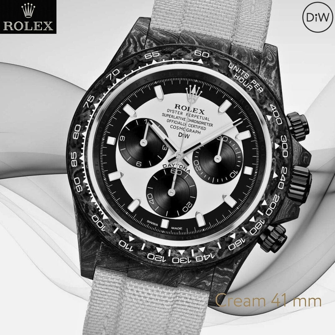 CREAM 41mm Rolex DiW Daytona DiW 首创 「41毫米劳力士迪通拿」，震撼表坛 | WORLDTIMER