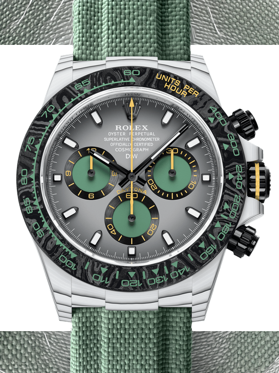 CarboQuartz Rolex DiW Daytona VERDANT SHADOW 劳力士DiW 石英纤维迪通拿 | WORLDTIMER