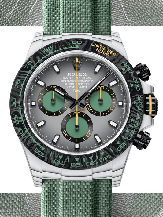 CarboQuartz Rolex DiW Daytona VERDANT SHADOW 劳力士DiW 石英纤维迪通拿 | WORLDTIMER