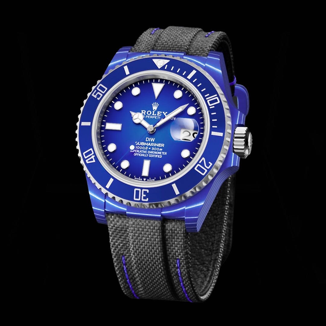 DEEP BLUE Rolex DiW Submariner CarboQuartz 石英纤维 劳力士DiW 蓝水鬼 | WORLDTIMER