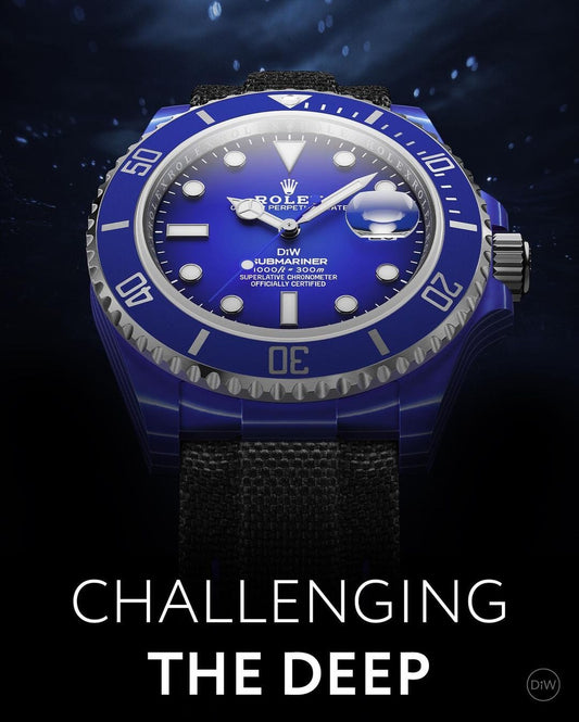 DEEP BLUE Rolex DiW Submariner CarboQuartz 石英纤维 劳力士DiW 蓝水鬼 | WORLDTIMER