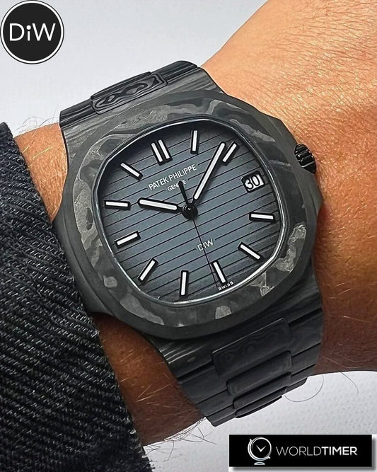 Patek Philippe Nautilus DiW ALL CARBON GRIS NTPT碳纤维百达翡丽鹦鹉螺 5711 | WORLDTIMER