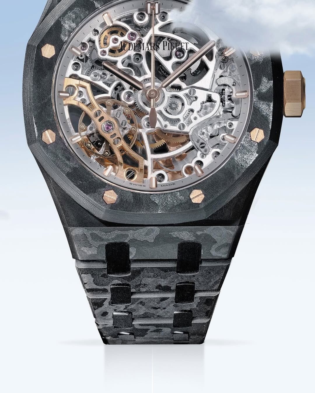 DiW "MHS Project" for AP Royal Oak Double Balance Wheel Openworked 15467OR 爱彼 皇家橡树双摆轮镂空腕表 | WORLDTIMER