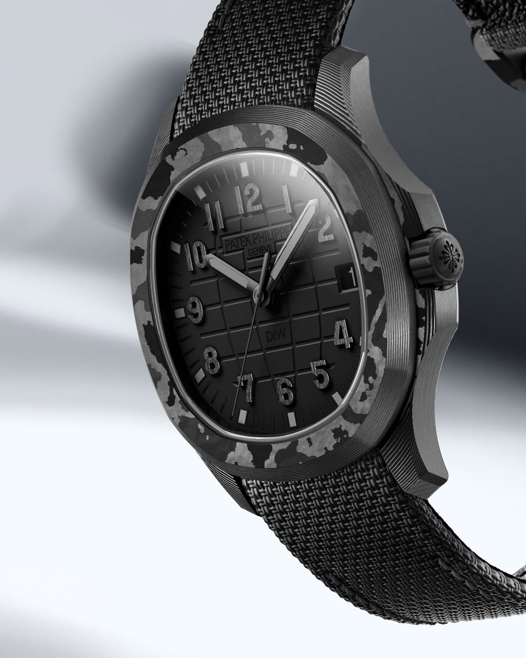 DiW Patek Philippe Aquanaut 5167【ALL BLACK】全球最轻百达翡丽5167 碳纤维手雷 DiW ALL BLACK | WORLDTIMER