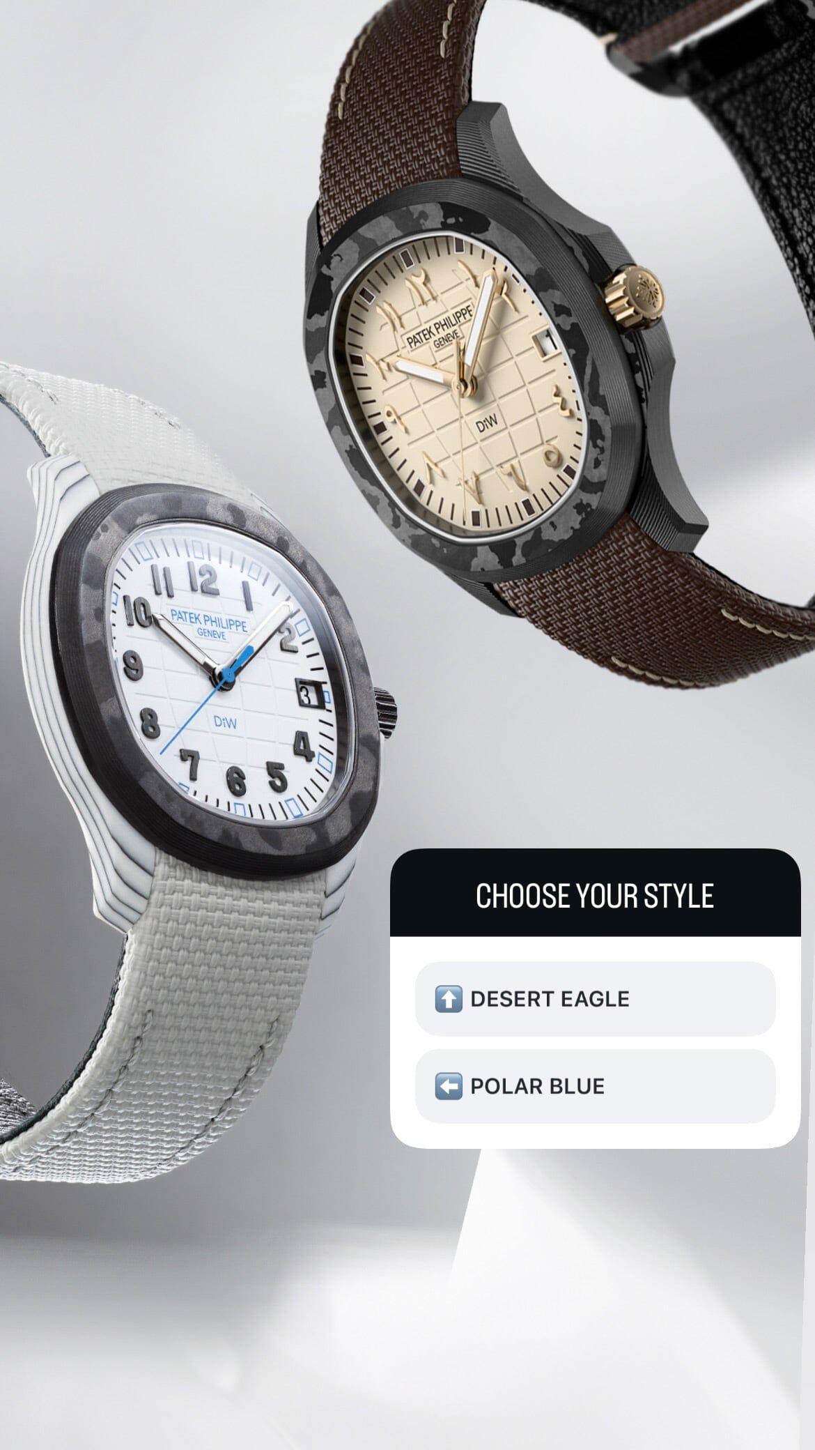 DiW Patek Philippe Aquanaut 5167【DESERT EAGLE】全球最轻百达翡丽5167 碳纤维手雷 DiW DESERT EAGLE | WORLDTIMER
