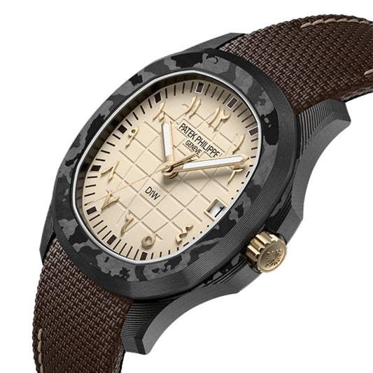 DiW Patek Philippe Aquanaut 5167【DESERT EAGLE】全球最轻百达翡丽5167 碳纤维手雷 DiW DESERT EAGLE | WORLDTIMER