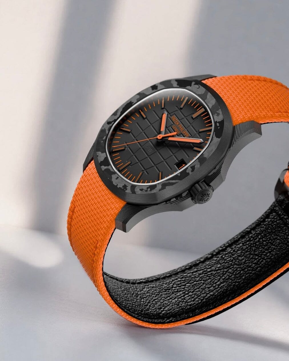 NTPT Carbon DiW Patek Philippe Aquanaut 5167【ORANGE】全球最轻百达翡丽5167 碳纤维手雷 DiW ORANGE | WORLDTIMER