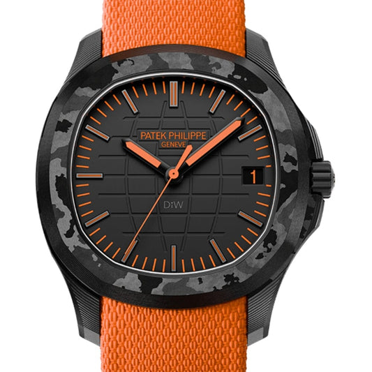 NTPT Carbon DiW Patek Philippe Aquanaut 5167【ORANGE】全球最轻百达翡丽5167 碳纤维手雷 DiW ORANGE | WORLDTIMER