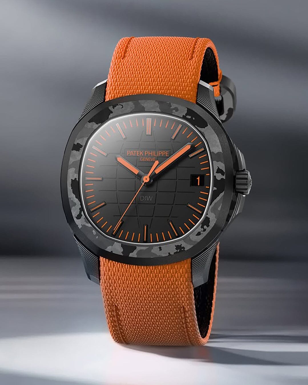NTPT Carbon DiW Patek Philippe Aquanaut 5167【ORANGE】全球最轻百达翡丽5167 碳纤维手雷 DiW ORANGE | WORLDTIMER