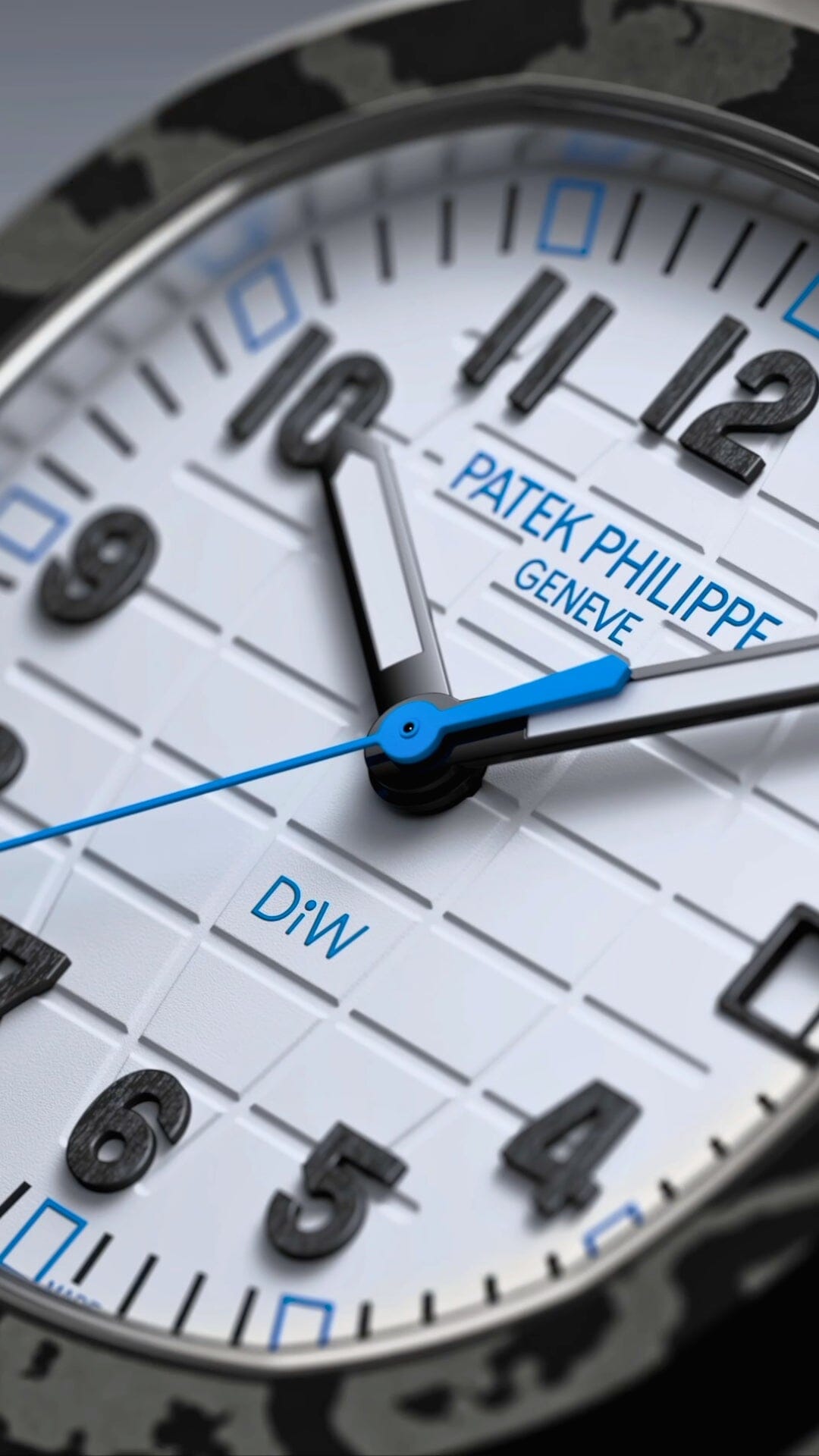 DiW Patek Philippe Aquanaut CarboQuartz【POLAR BLUE】DiW 石英纤维 百达翡丽5167 | WORLDTIMER