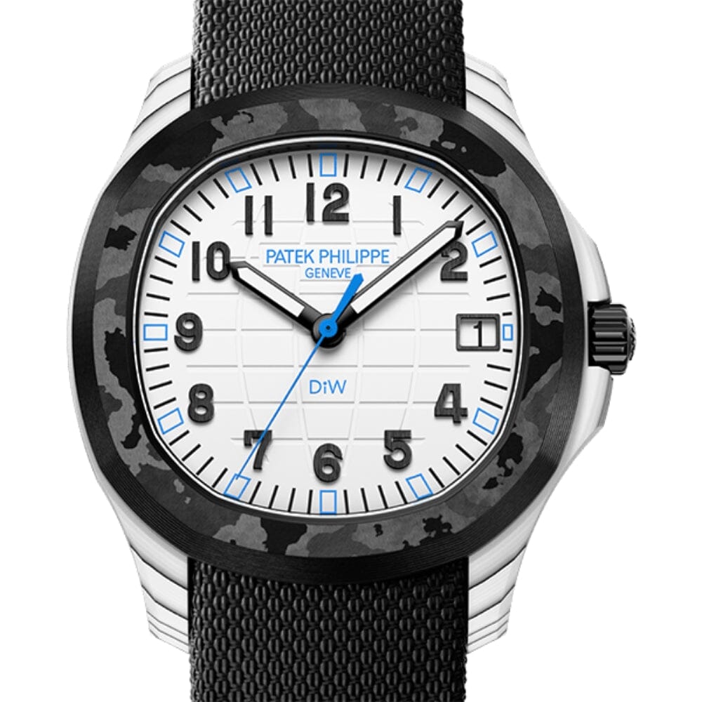 DiW Patek Philippe Aquanaut CarboQuartz【POLAR BLUE】百达翡丽5167 DiW 石英纤维手雷 | WORLDTIMER