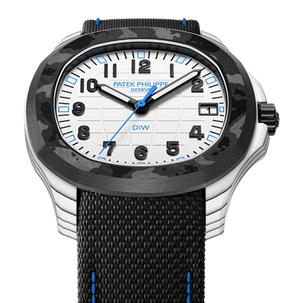 DiW Patek Philippe Aquanaut CarboQuartz【POLAR BLUE】百达翡丽5167 DiW 石英纤维手雷 | WORLDTIMER