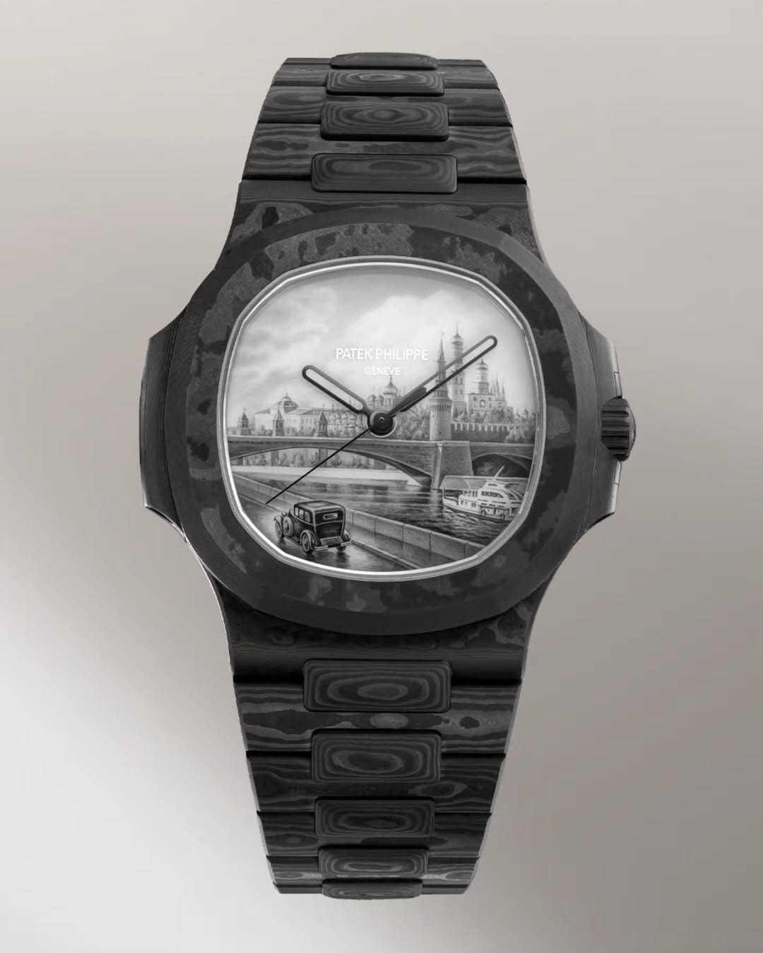 UNIQUE DiW Patek Philippe Enamel Nautilus DiW 珐琅表盘百达翡丽鹦鹉螺 独一无二腕表 | WORLDTIMER