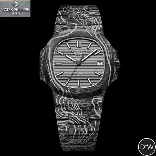 DiW Patek Philippe Nautilus ALL CARBON MONOLITH UNIQUE 百达翡丽 鹦鹉螺5711 | WORLDTIMER