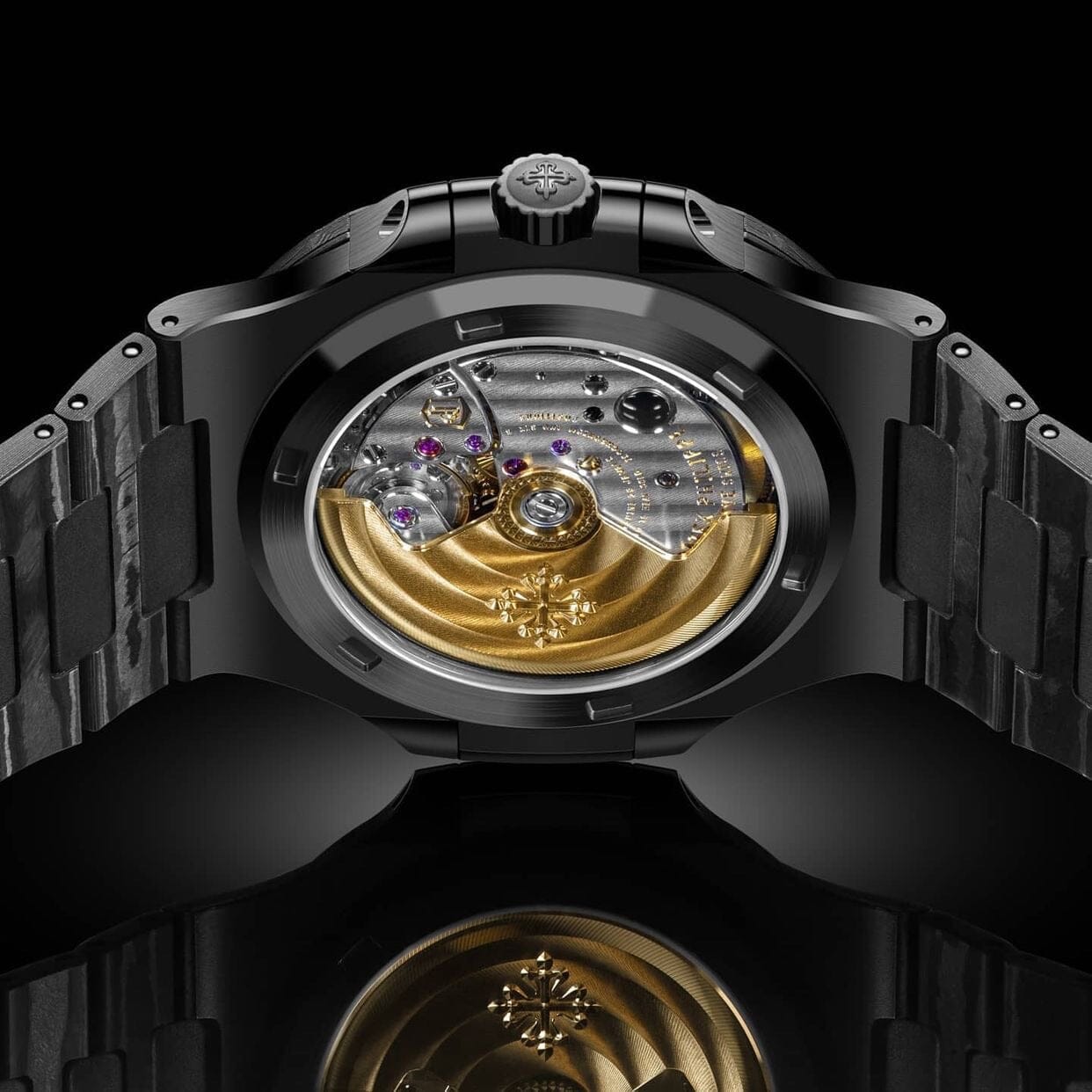 DiW Patek Nautilus BLACK GRAIL NTPT碳纤维 百达翡丽鹦鹉螺 DiW 黑圣杯 | WORLDTIMER