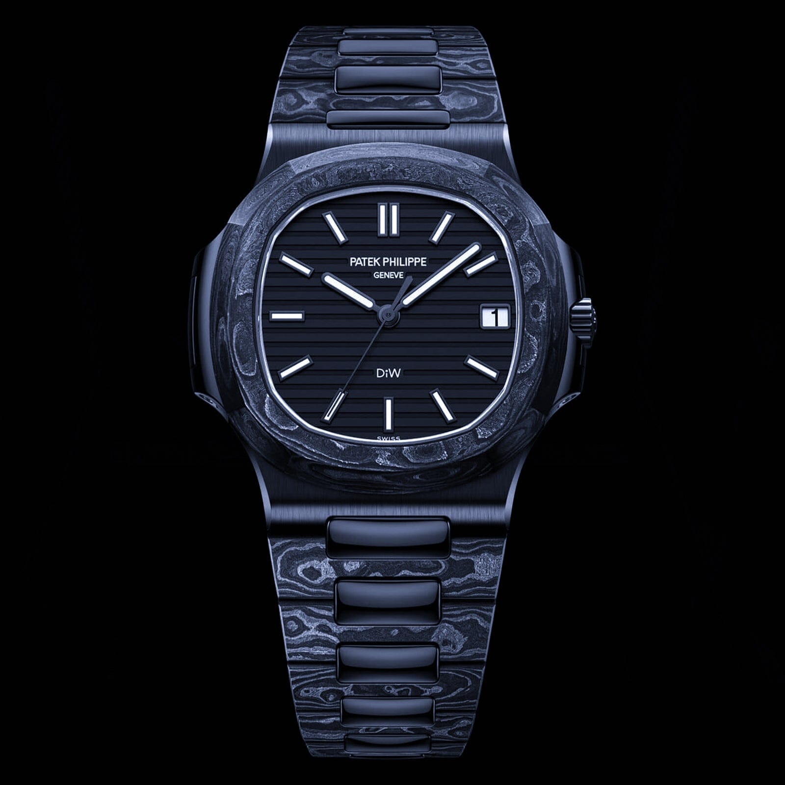 DiW Patek Philippe Nautilus BLACK GRAIL 百达翡丽 碳纤维鹦鹉螺 DiW 黑圣杯 | WORLDTIMER