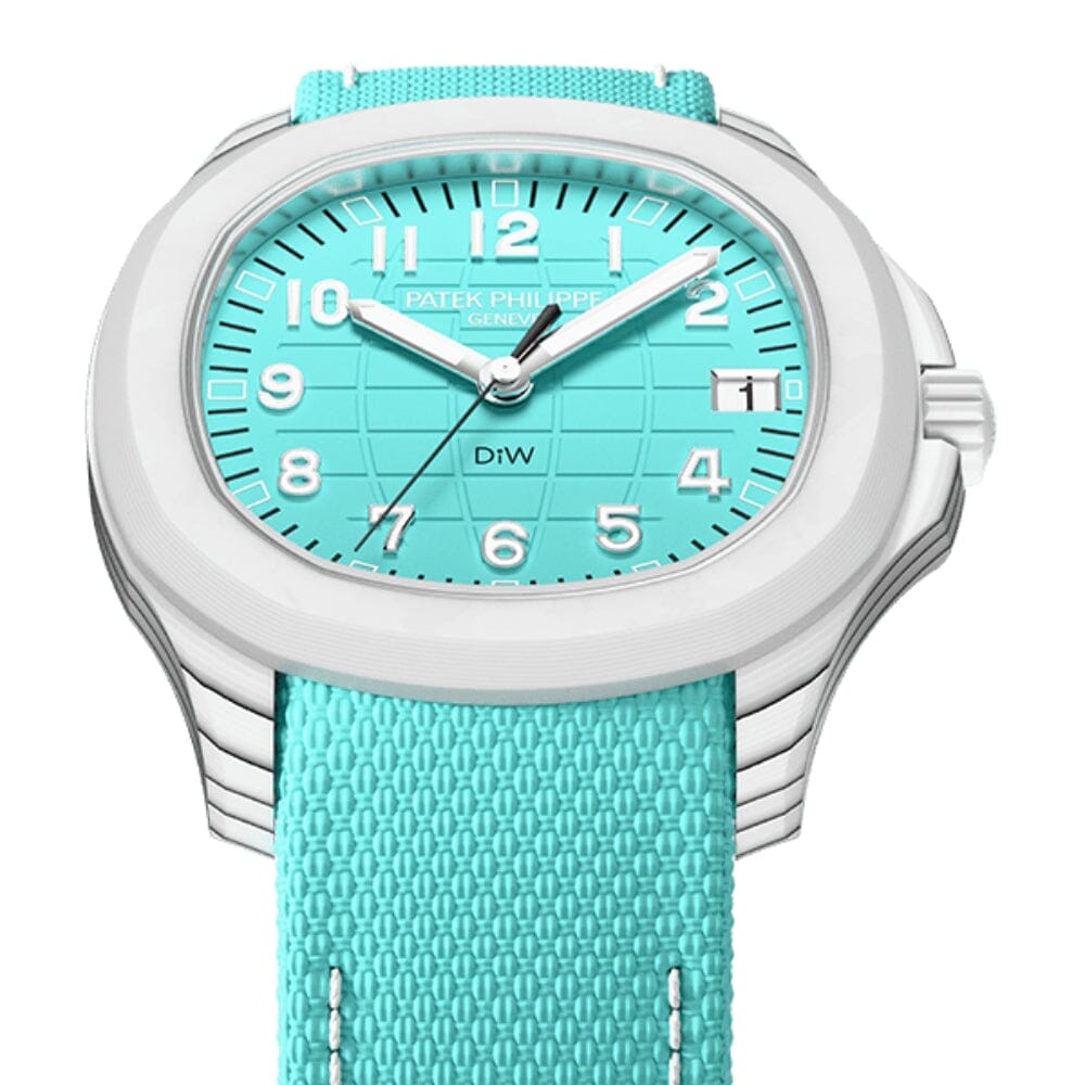 DiW Patek Tiffany Blue Aquanaut CarboQuartz【CELESTE】全球最轻 百达翡丽5167 蒂芙尼蓝手雷 DiW CELESTE | WORLDTIMER