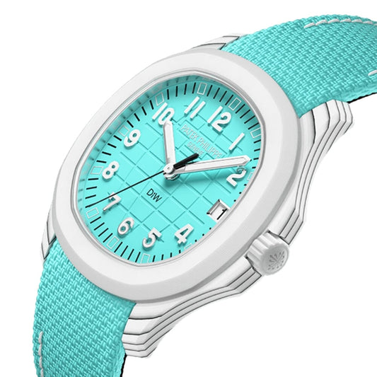 DiW Patek Philippe Tiffany Blue Aquanaut CarboQuartz【CELESTE】全球最轻 百达翡丽5167 蒂芙尼蓝手雷 DiW CELESTE | WORLDTIMER