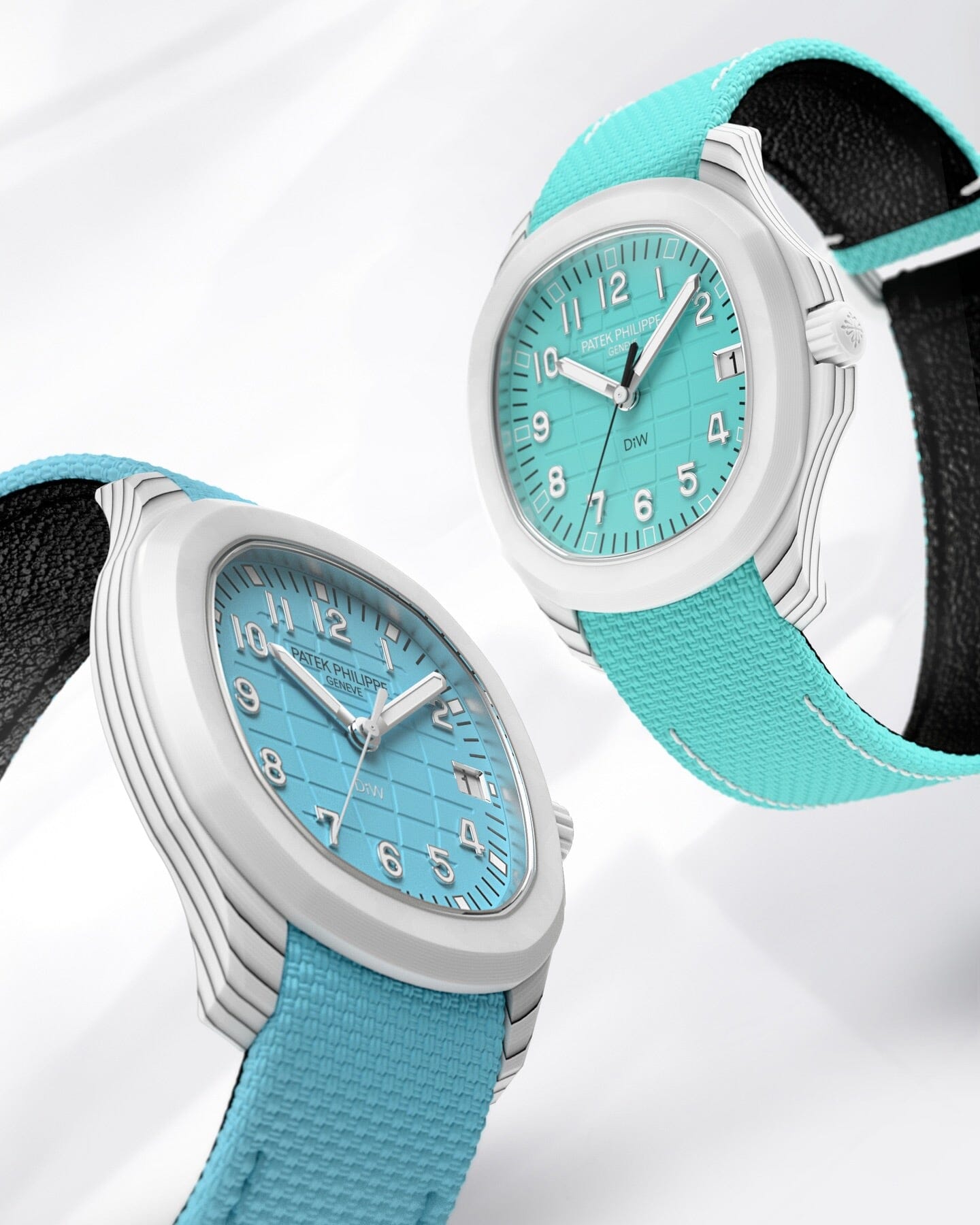 DiW Patek Tiffany Blue Aquanaut CarboQuartz【CELESTE】全球最轻 百达翡丽5167 蒂芙尼蓝手雷 DiW CELESTE | WORLDTIMER