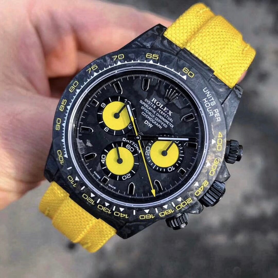 DiW Rolex Carbon Daytona LEMON EDITION 劳力士DiW 碳纤维迪通拿 | WORLDTIMER