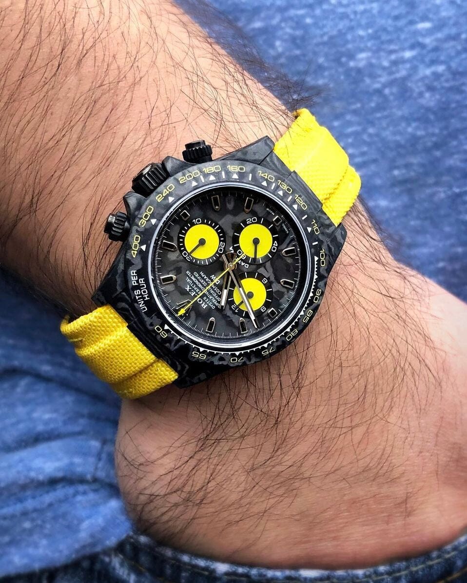 NTPT Carbon Rolex DiW Daytona LEMON EDITION 碳纤维劳力士 DiW迪通拿 | WORLDTIMER