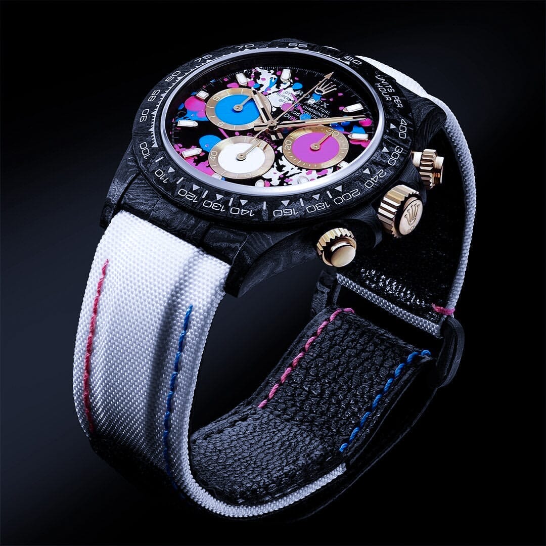 NTPT Carbon Rolex DiW Daytona MOTLEY LADY UNIQUE 劳力士DiW 碳纤维迪通拿 高端女表 | WORLDTIMER