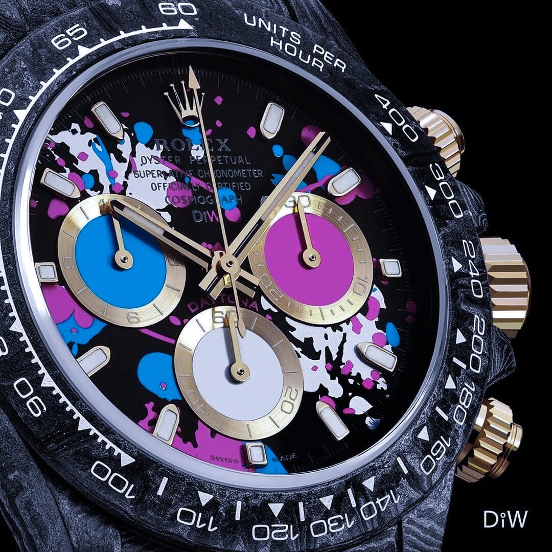 DiW Rolex Carbon Daytona MOTLEY LADY UNIQUE 劳力士DiW 碳纤维迪通拿 高端女表 | WORLDTIMER