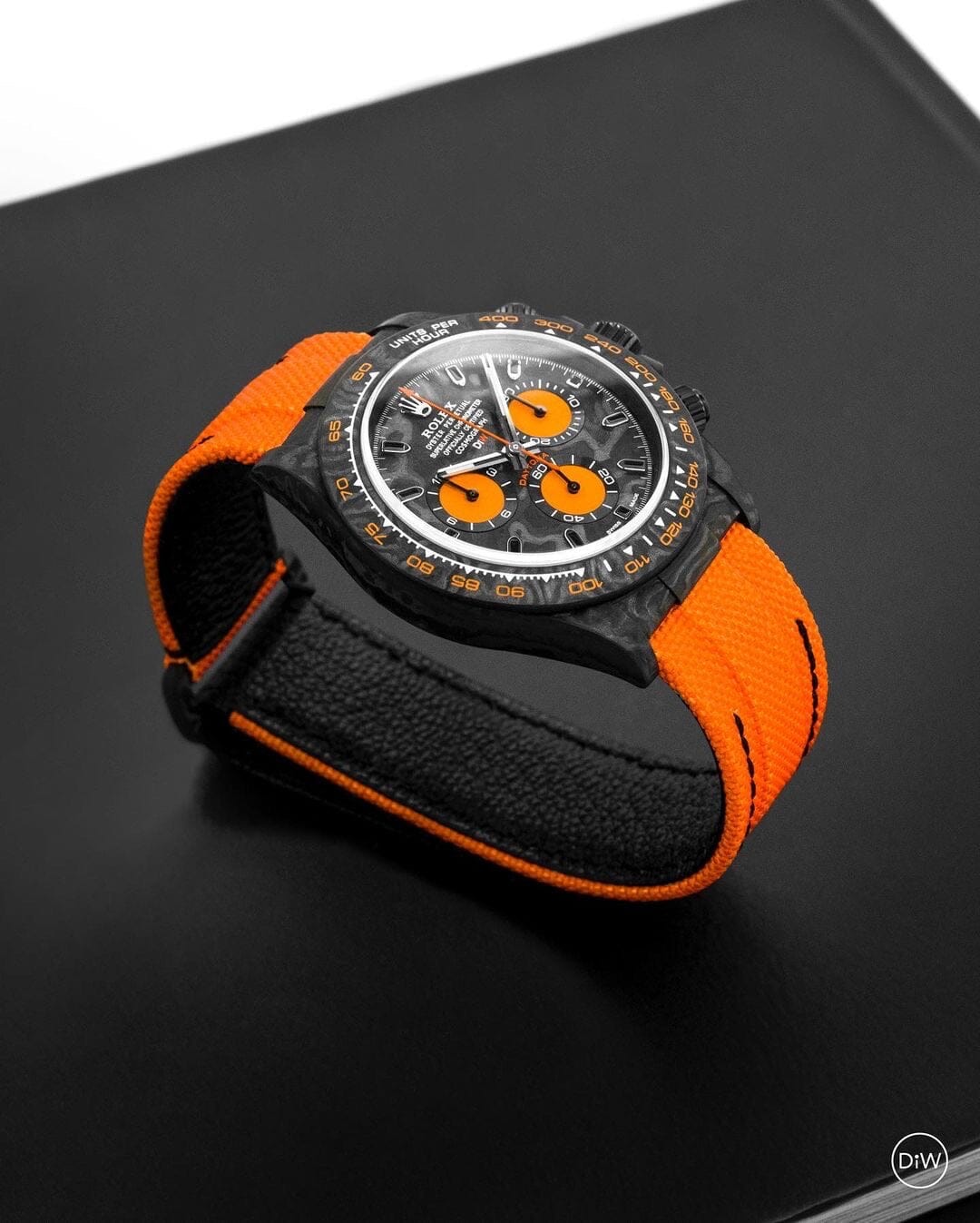 DiW Rolex Carbon Daytona ORANGE EDITION 劳力士碳纤维 DiW迪通拿 | WORLDTIMER