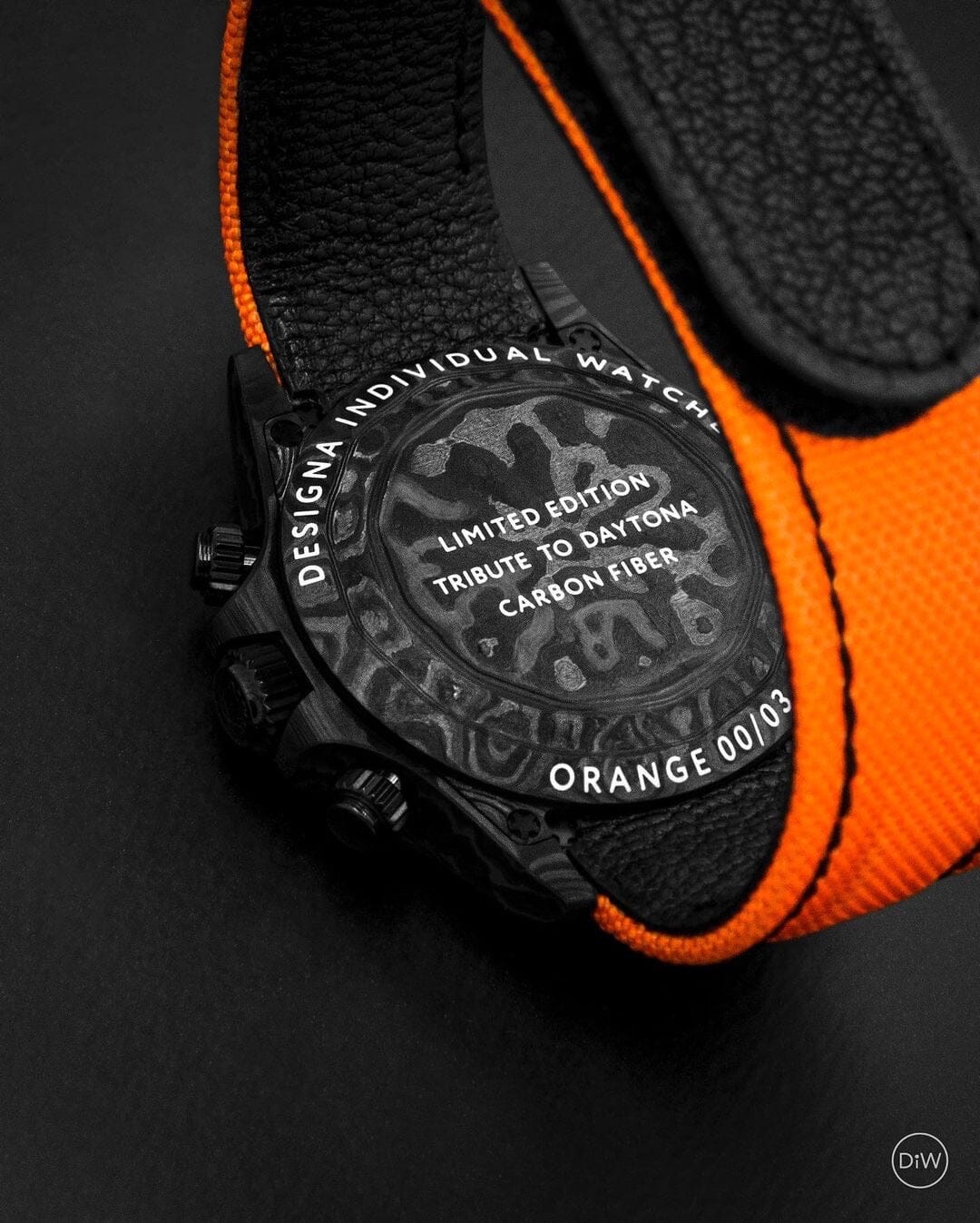 DiW Rolex Carbon Daytona ORANGE EDITION 劳力士碳纤维 DiW迪通拿 | WORLDTIMER