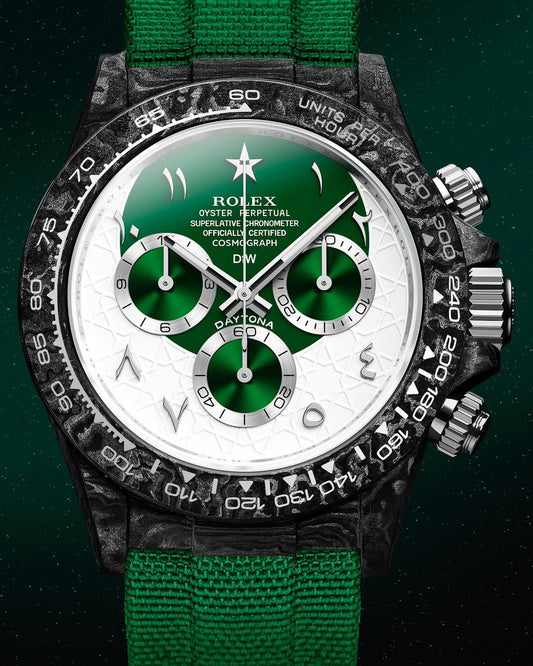 DiW Rolex Carbon Daytona RAMADAN 40mm Watch 劳力士DiW 碳纤维地通拿 | WORLDTIMER