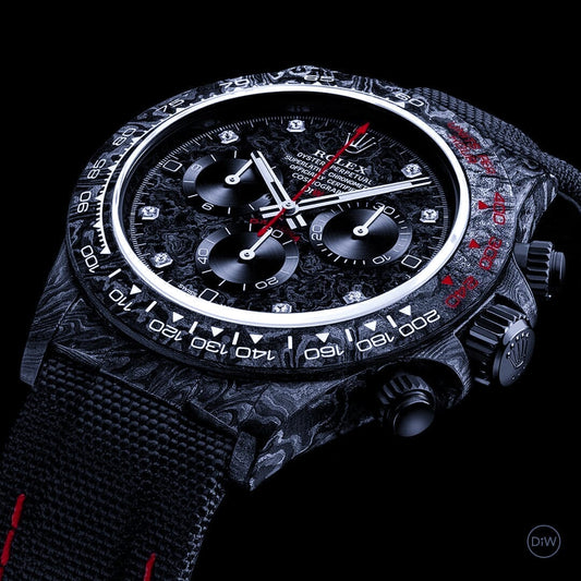 DiW Rolex Carbon Daytona "SPEEDSTER DIAMOND INDEX" 劳力士DiW 碳纤维迪通拿 | WORLDTIMER