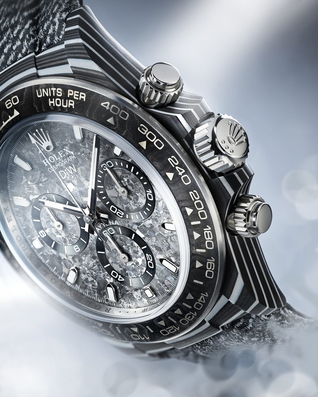 DiW Rolex Daytona "GHOST RACER UNIQUE" 独一无二 劳力士DiW 碳纤维迪通拿 | WORLDTIMER