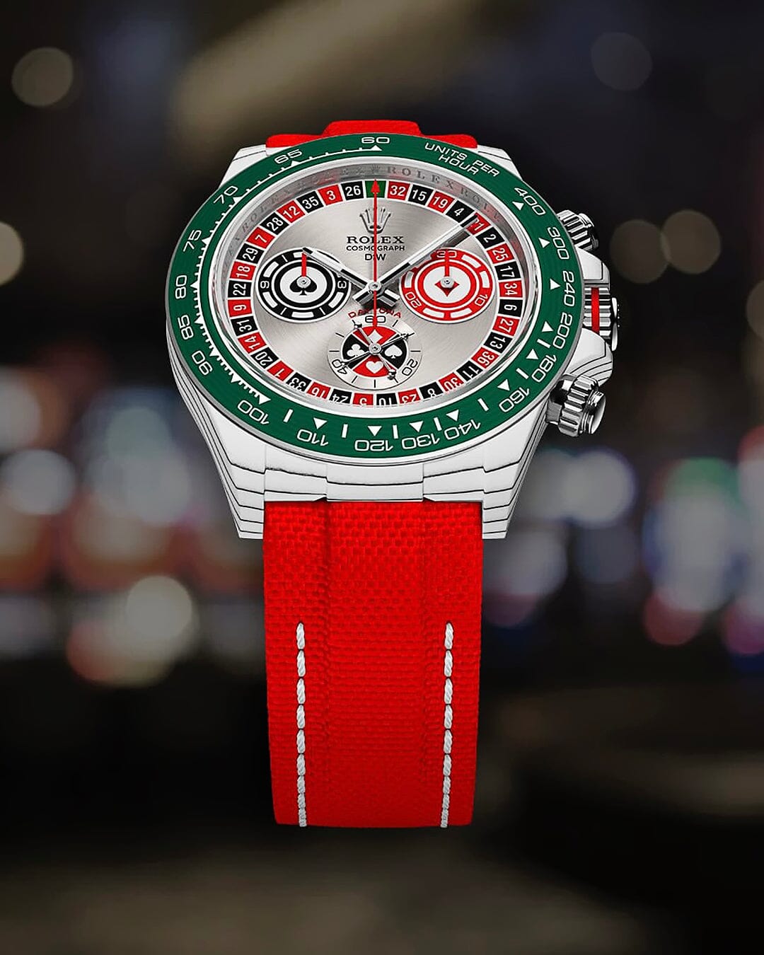 CarboQuartz Rolex DiW Daytona LUCKY PLAYER QF 劳力士DiW 石英纤维迪通拿 | WORLDTIMER
