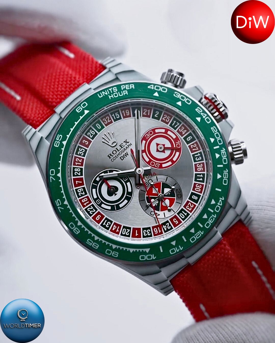 CarboQuartz Rolex DiW Daytona "LUCKY PLAYER QF" 劳力士DiW 石英纤维迪通拿 | WORLDTIMER