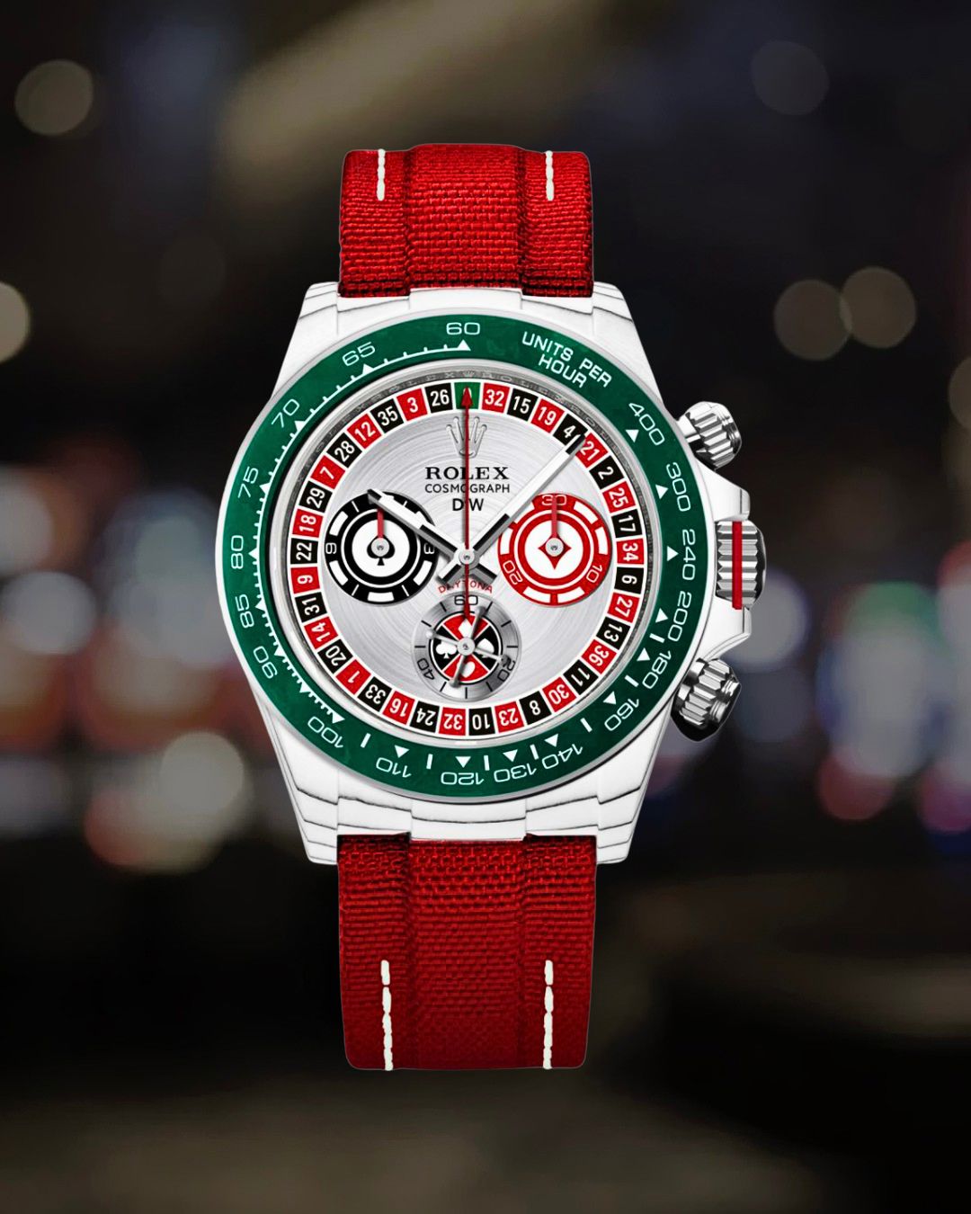 CarboQuartz Rolex DiW Daytona "LUCKY PLAYER QF" 劳力士DiW 石英纤维迪通拿 | WORLDTIMER