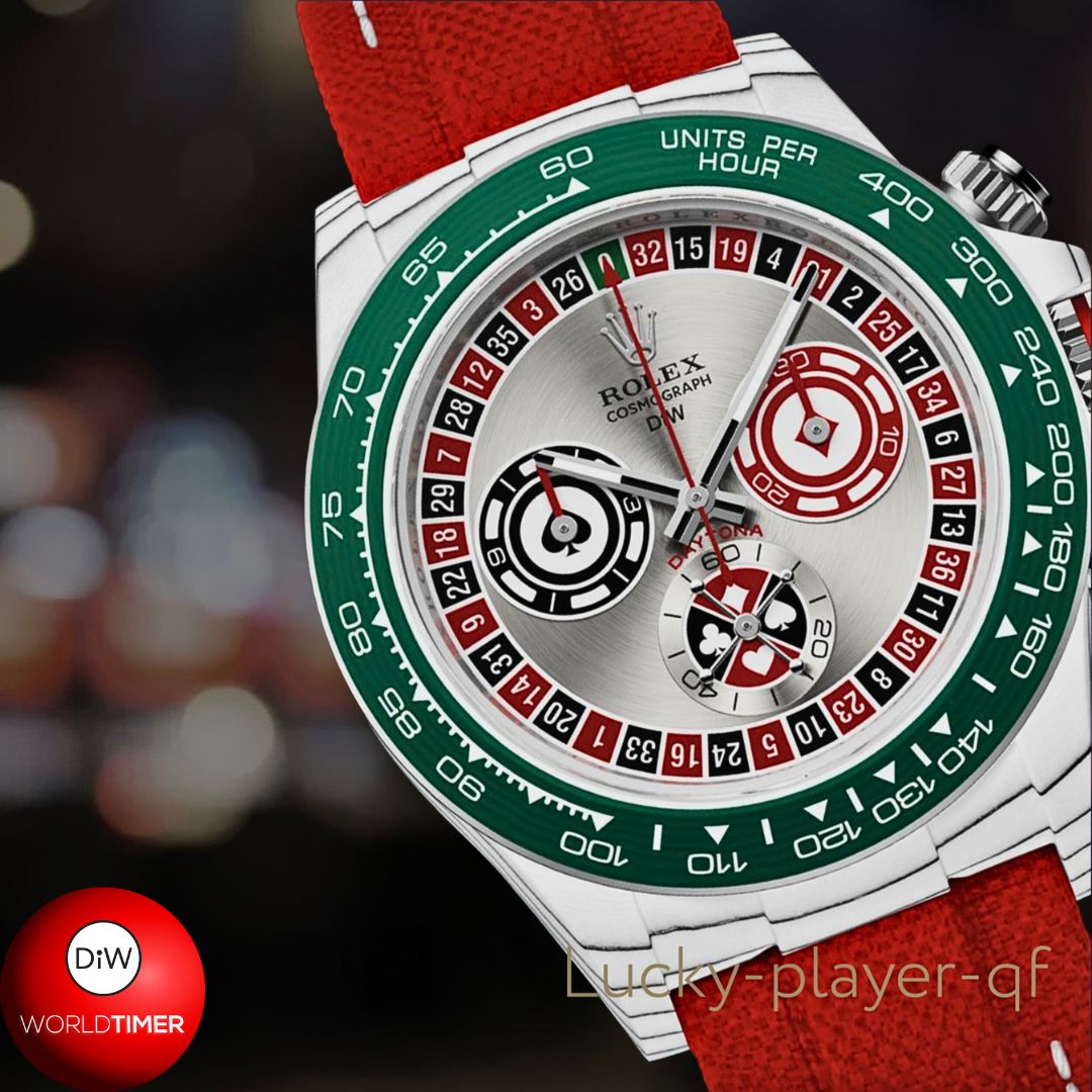 CarboQuartz Rolex DiW Daytona LUCKY PLAYER QF 劳力士DiW 石英纤维迪通拿 | WORLDTIMER