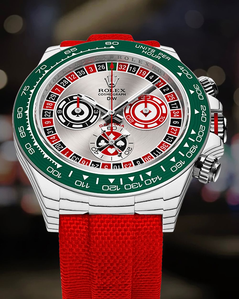 CarboQuartz Rolex DiW Daytona "LUCKY PLAYER QF" 劳力士DiW 石英纤维迪通拿 | WORLDTIMER