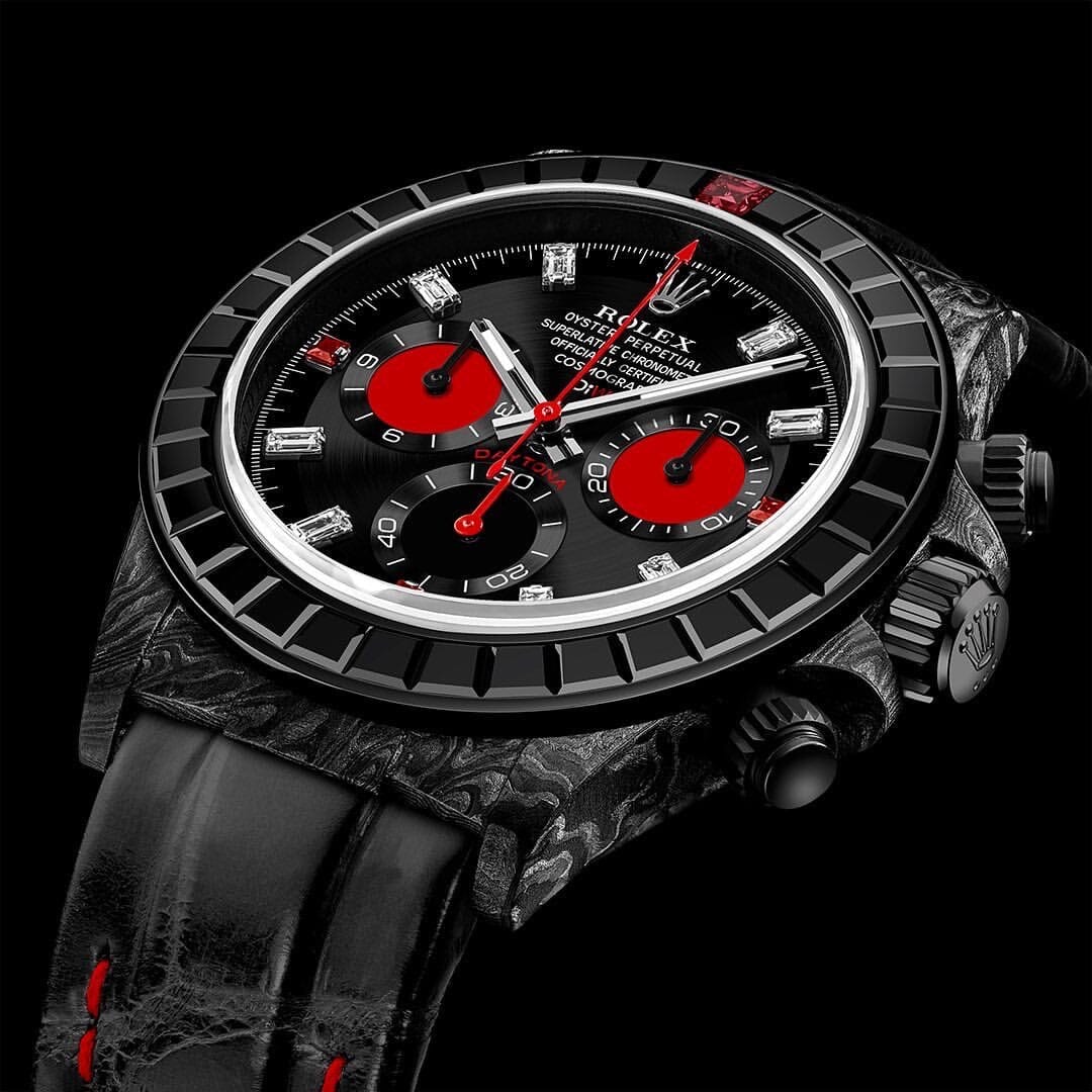 DiW Rolex Daytona RAINBOW BLACK 劳力士DiW 迪通拿彩虹圈 | WORLDTIMER