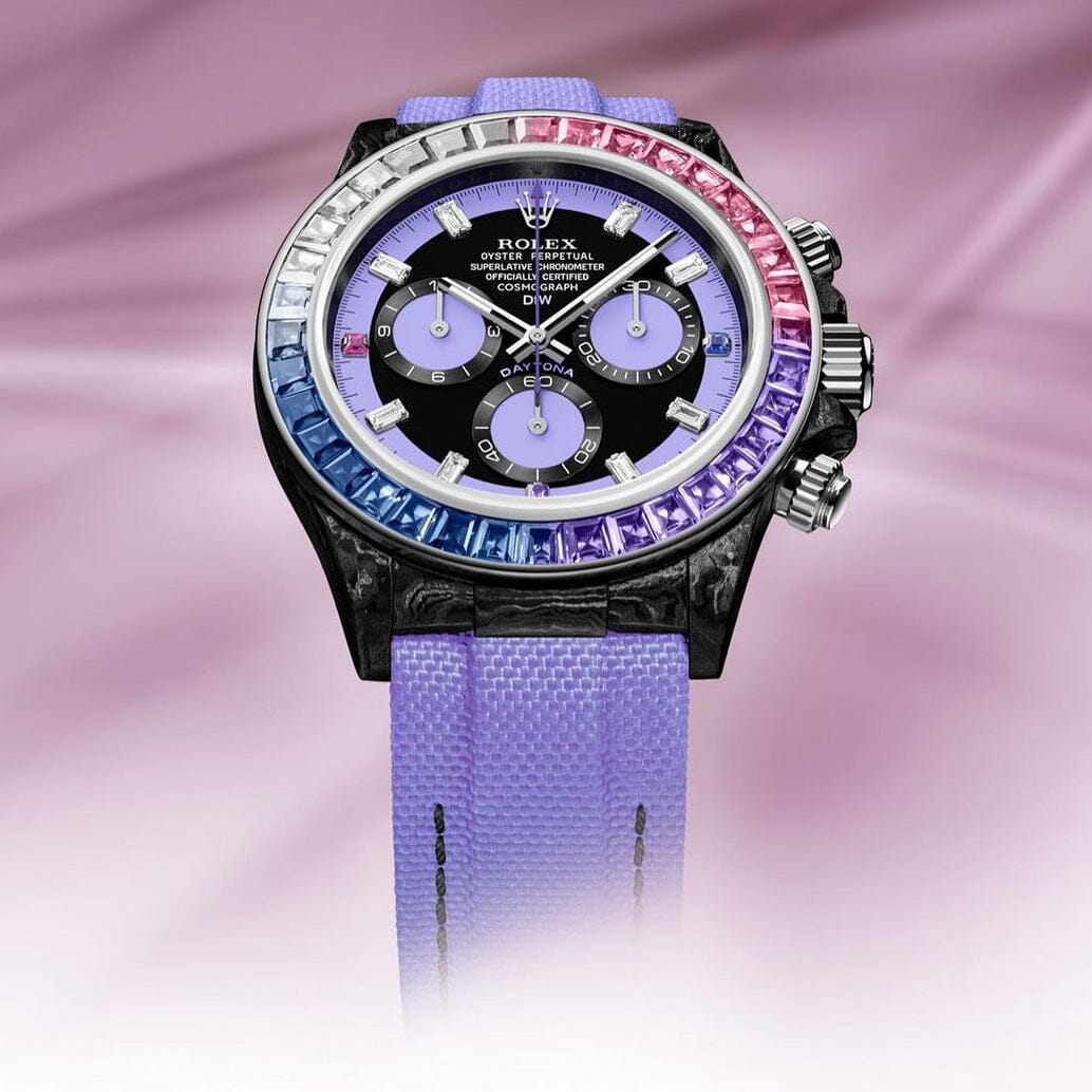 DiW Rolex Daytona RAINBOW VIOLET DiW 碳纤维劳力士 迪通拿彩虹迪 | WORLDTIMER