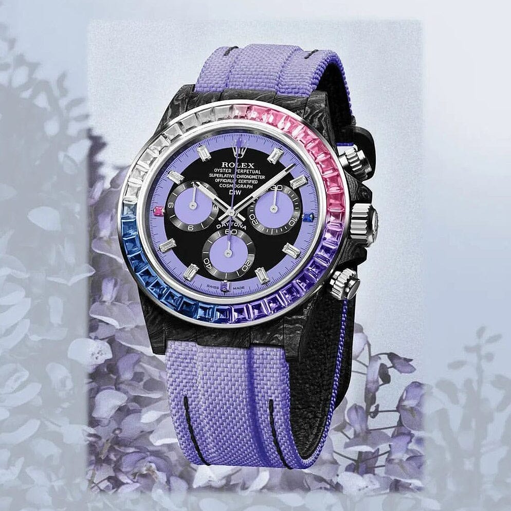 DiW Rolex Daytona RAINBOW VIOLET 劳力士DiW 碳纤维迪通拿彩虹迪 | WORLDTIMER