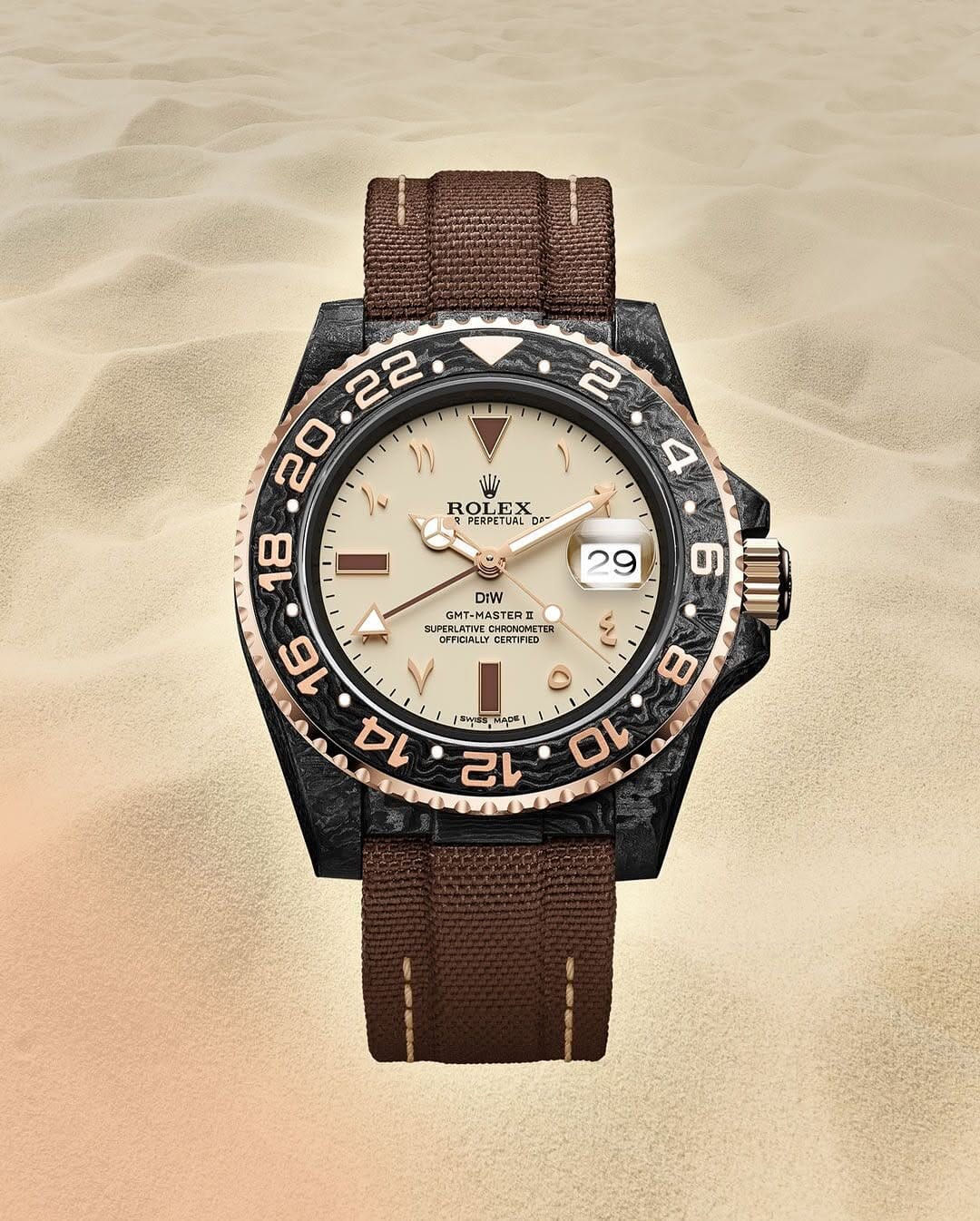 NTPT Carbon Rolex GMT Master DESERT EAGLE EVEROSE DiW劳力士 格林尼治型 | WORLDTIMER