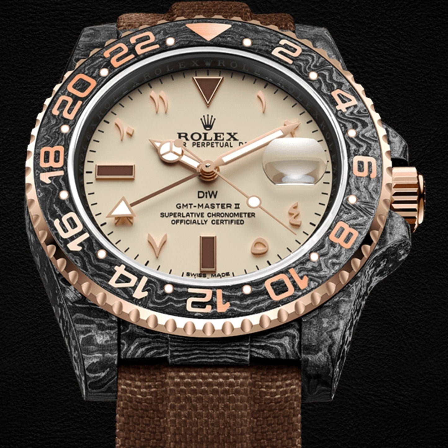 DiW Rolex GMT Master DESERT EAGLE EVEROSE 劳力士 格林尼治型 | WORLDTIMER