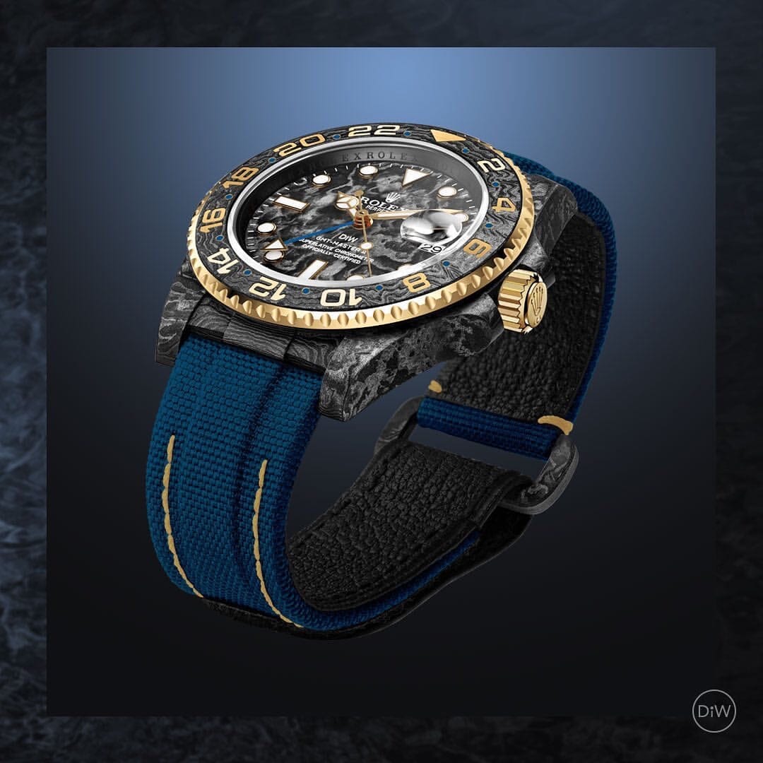NTPT Carbon Rolex GMT Master DiW GOLDEN SAIL 劳力士DiW 格林尼治型 | WORLDTIMER