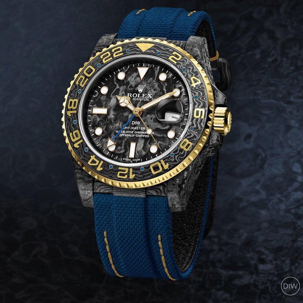 NTPT Carbon Rolex GMT Master DiW GOLDEN SAIL 劳力士DiW 格林尼治型 | WORLDTIMER