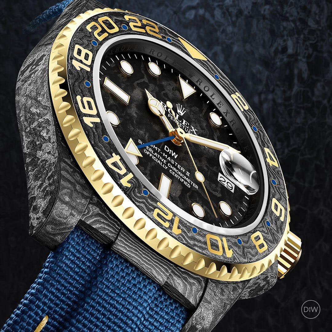 NTPT Carbon Rolex GMT Master DiW GOLDEN SAIL 劳力士DiW 格林尼治型 | WORLDTIMER