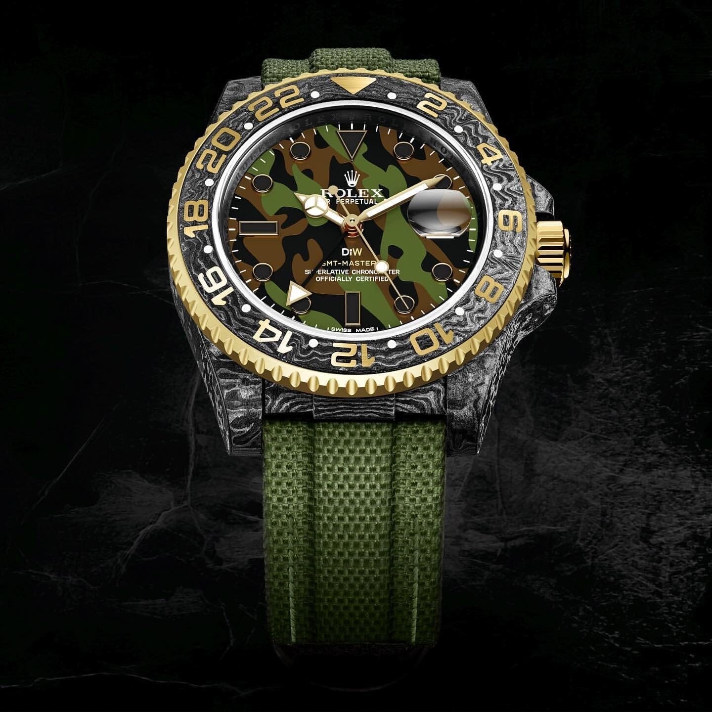 NTPT Carbon DiW Rolex GMT Master MILITARY GMT DiW劳力士 格林尼治型 | WORLDTIMER